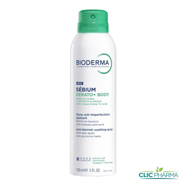 BIODERMA SEBIUM KERATO+ BODY SPRAY ANTI-IMPERFECTION APAISANT 150ML