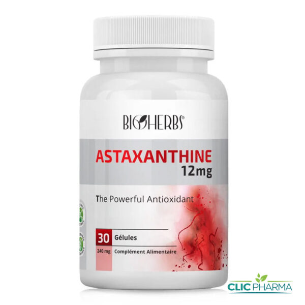 BIOHERBS ASTAXANTHINE 12mg (30 GELULES)