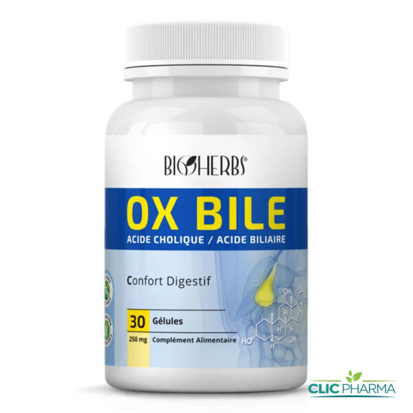 BIOHERBS OX BILE 250MG (30 GELULES)