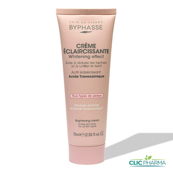 BYPHASSE CREME VISAGE ECLAIRCISSANTE TOUS TYPES DE PEAUX 75ML