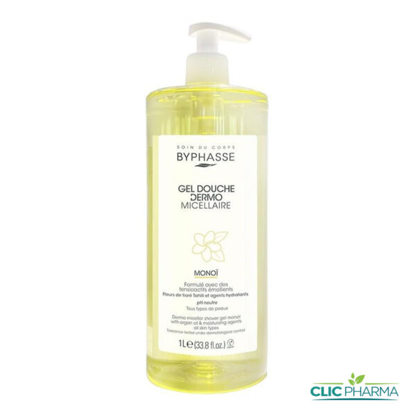 BYPHASSE GEL DOUCHE DERMO MICELLAIRE MONOI 1L