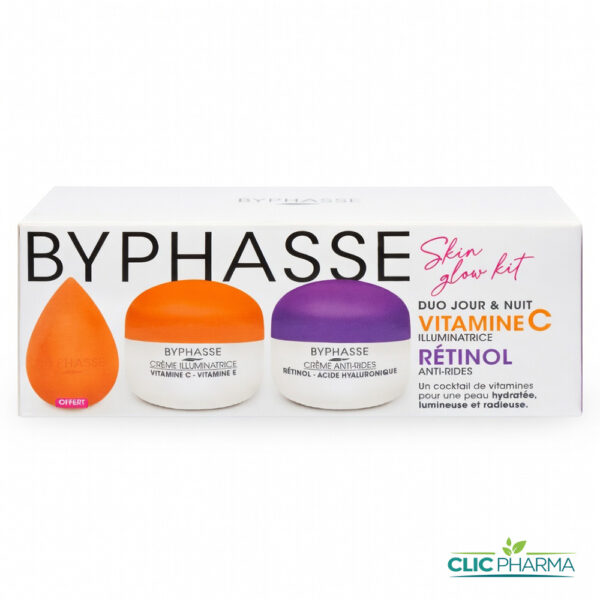 BYPHASSE KIT SKIN GLOW CREME VITA C 50ML + CREME RETINOL 50ML + BLENDER (OFFERT)