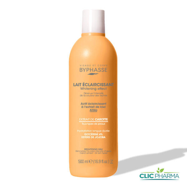 BYPHASSE LAIT ECLAIRCISSANT EXTRAIT DE CAROTTE 500ML