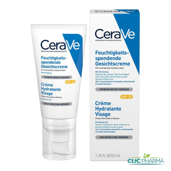 CERAVE CREME HYDRATANTE DE JOUR VISAGE SPF25 52ML