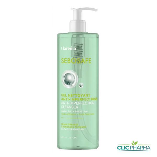 CLARENIA SEBOSAFE GEL NETTOYANT ANTI-IMPERFECTIONS 400ML