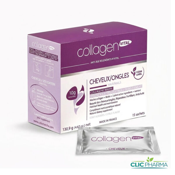 COLLAGEN VITAL CHEVEUX ET ONGLES (15 SACHETS)