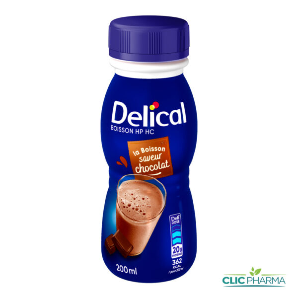 DELICAL BOISSON LACTEE HP HC SAVEUR CHOCOLAT 200ML