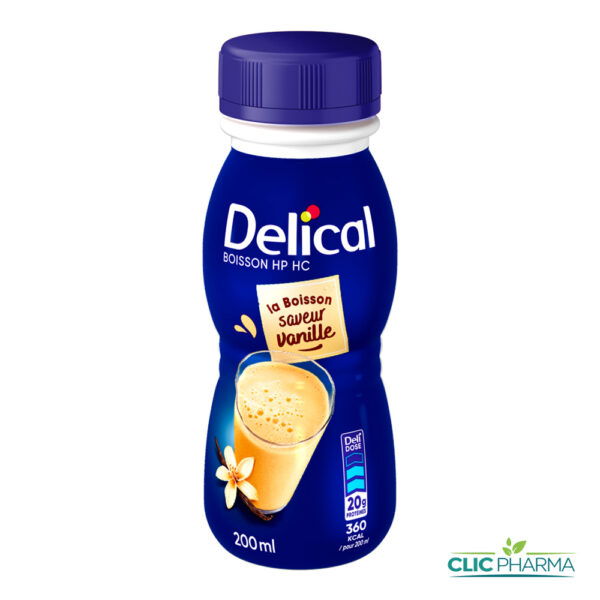 DELICAL BOISSON LACTEE HP HC SAVEUR VANILLE 200ML
