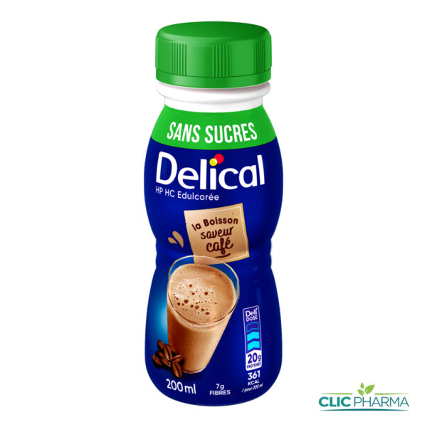 DELICAL BOISSON LACTEE HP HC SANS SUCRE SAVEUR CAFE 200ML