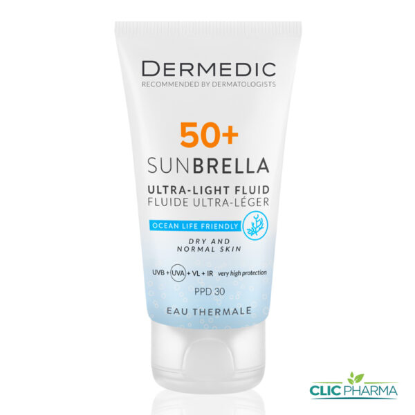 DERMEDIC ECRAN SUNBRELLA ULTRA LIGHT FLUID SPF50+ 40ML (PEAU NORMALE A SECHE)