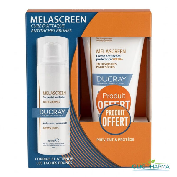 DUCRAY MELASCREEN PACK (CONCENTRE ANTI-TACHE + ECRAN CREME ANTI-TACHE OFFERT)