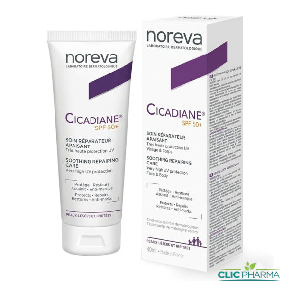 NOREVA CICADIANE SOIN REPARATEUR APAISANT SPF50+ 40ML