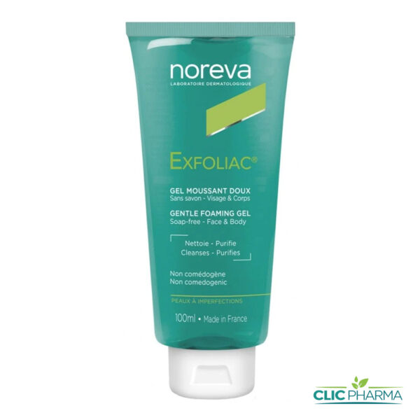 NOREVA EXFOLIAC GEL MOUSSANT DOUX 100ML