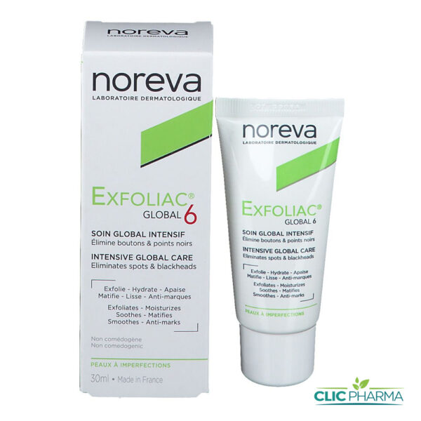 NOREVA EXFOLIAC GLOBAL 6 SOIN GLOBAL INTENSIF 30ML