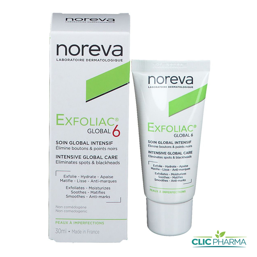 NOREVA EXFOLIAC GLOBAL 6 SOIN 30ML