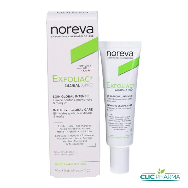 NOREVA EXFOLIAC SOIN GLOBAL X-PRO 30ML