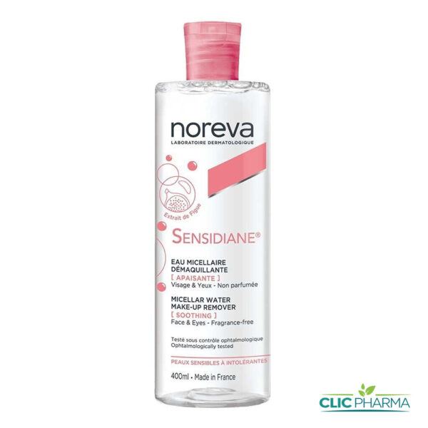 NOREVA SENSIDIANE EAU MICELLAIRE DEMAQUILLLANTE APAISANTE 400ML