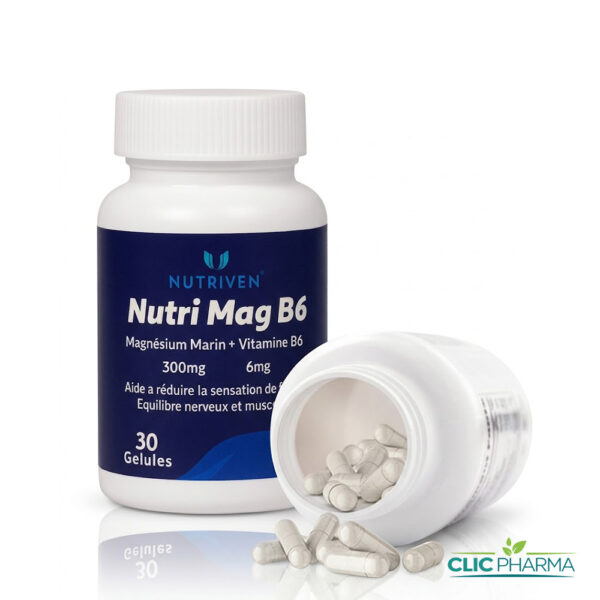 NUTRIVEN NUTRI MAG 300mg + VITAMINE B6 (30 GELULES)