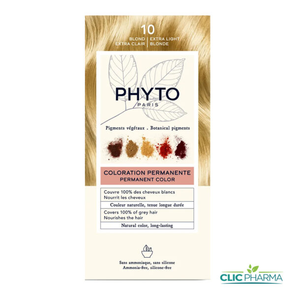PHYTO COLOR COLORATION PERMANENTE BLOND EXTRA CLAIR (REF: 10)