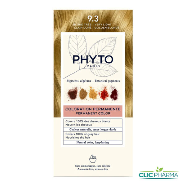 PHYTO COLOR COLORATION PERMANENTE BLOND TRES CLAIR DORE (REF: 9.3)