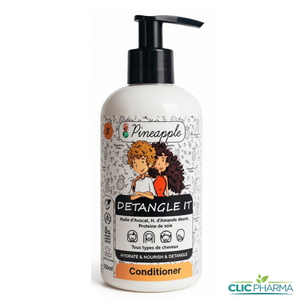 PINEAPPLE APRES-SHAMPOING DEMELANT ADULTE "DETANGLE IT" 250ML
