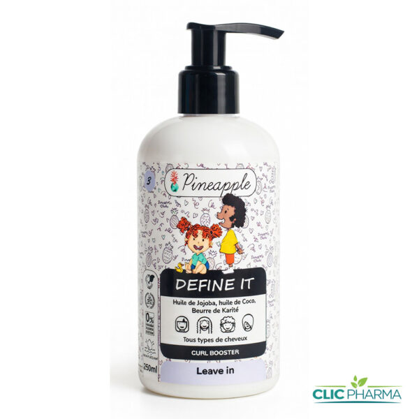 PINEAPPLE LEAVE IN SOIN CHEVEUX BOUCLES POUR ENFANTS "DEFINE IT" 250ML