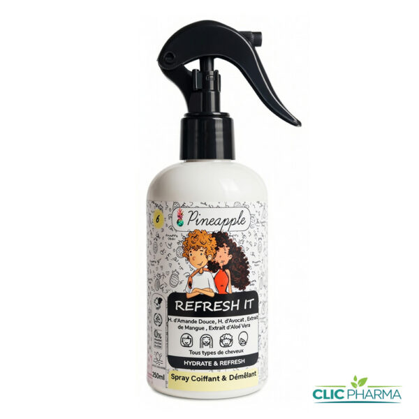 PINEAPPLE SPRAY DEMELANT COIFFANT POUR ADULTES "REFRESH IT" 250ML
