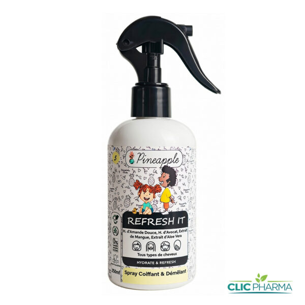 PINEAPPLE SPRAY DEMELANT COIFFANT POUR ENFANTS "REFRESH IT" 250ML