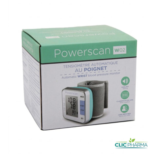 POWERSCAN TENSIOMETRE AUTOMATIQUE AU POIGNET (REF: W02)