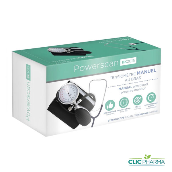 POWERSCAN TENSIOMETRE MANUEL + STETHOSCOPE (REF: BK2015)