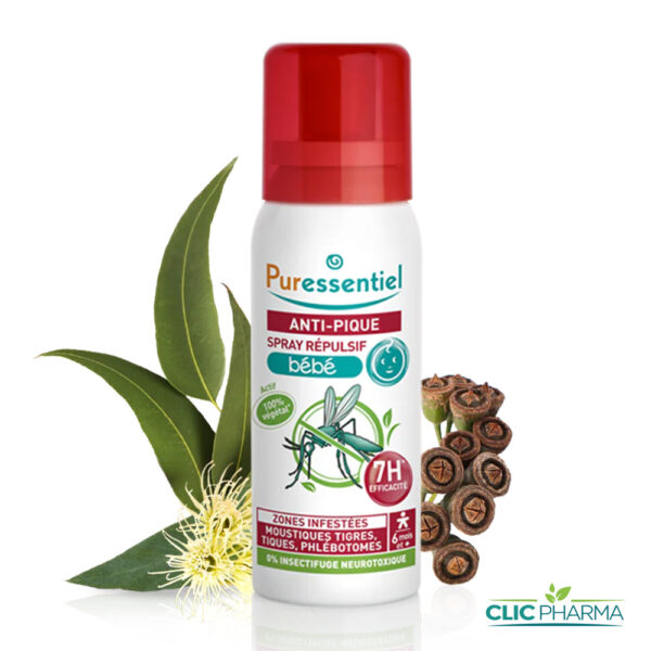 PURESSENTIEL SPRAY REPULSIF BEBE ANTPIQUE 60ML