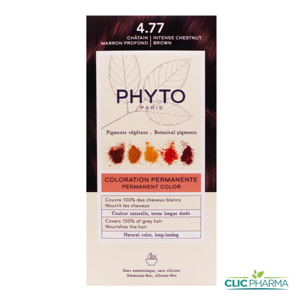 PHYTO COLOR COLORATION PERMANENTE CHATAIN MARRON PROFOND (REF: 4.77)