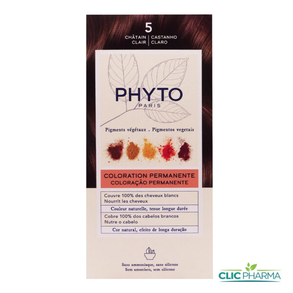 PHYTO COLOR COLORATION PERMANENTE CHATAIN CLAIR (REF: 5)