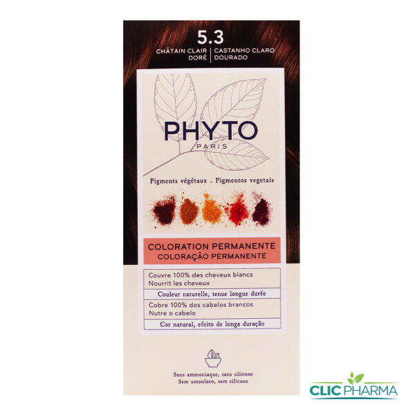 PHYTO COLOR COLORATION PERMANENTE CHATAIN CLAIR DORE (REF: 5.3)