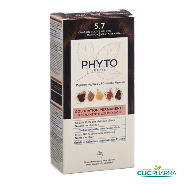 PHYTO COLOR COLORATION PERMANENTE CHATAIN CLAIR MARRON (REF: 5.7)