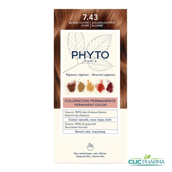 PHYTO COLOR COLORATION PERMANENTE BLOND CUIVRE (REF: 7.43)