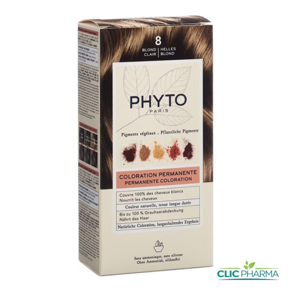 PHYTO COLOR COLORATION PERMANENTE BLOND CLAIR (REF: 8)