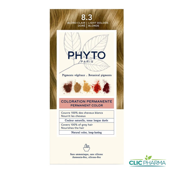 PHYTO COLOR COLORATION PERMANENTE BLOND CLAIR DORE (REF: 8.3)