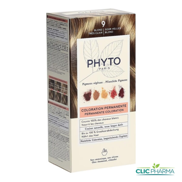 PHYTO COLOR COLORATION PERMANENTE BLOND TRES CLAIR (REF: 9)