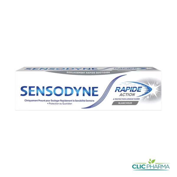 SENSODYNE DENTIFRICE RAPIDE ACTION BLANCHEUR 75ML