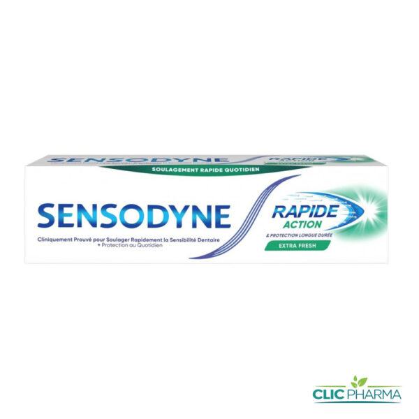 SENSODYNE DENTIFRICE RAPID ACTION EXTRA FRESH 75ML