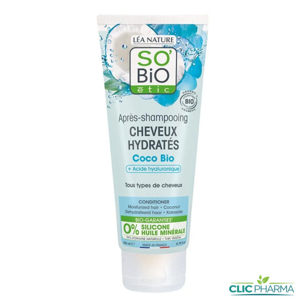 SO BIO APRES-SHAMPOING HYDRATANT COCO BIO 200ML
