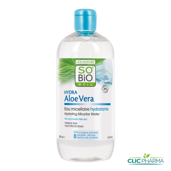 SO BIO EAU MICELLAIRE HYDRATANTE ALEO VERA 500ML