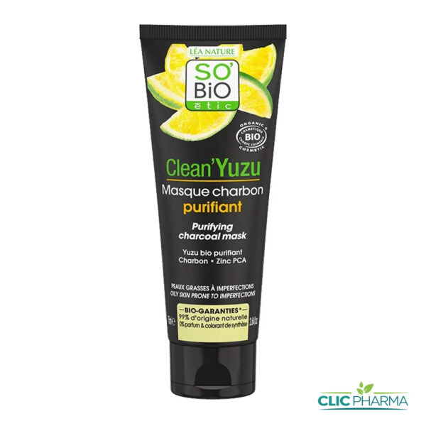 SO BIO MASQUE CHARBON PURIFIANT 75ML