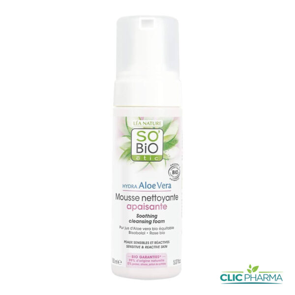 SO BIO MOUSSE NETTOYANTE APAISANTE 150ML