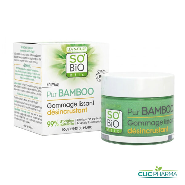 SO BIO PUR BAMBOO GOMMAGE LISSANT DESINCRUSTANT 50ML