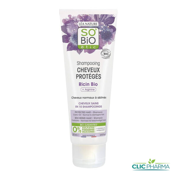 SO BIO SHAMPOING CHEVEUX PROTEGE AU RICIN 250ML