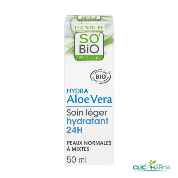 SO BIO SOIN LEGER HYDRATANT 24H 50ML