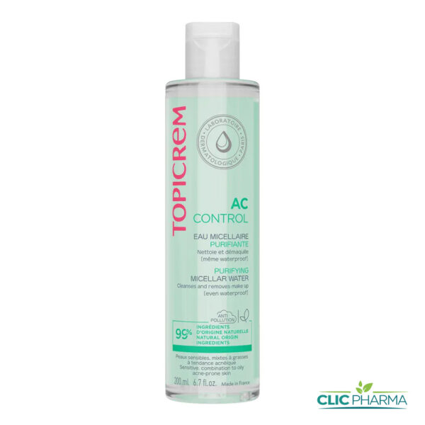 TOPICREM AC CONTROL EAU MICELLAIRE PURIFIANTE 200ML