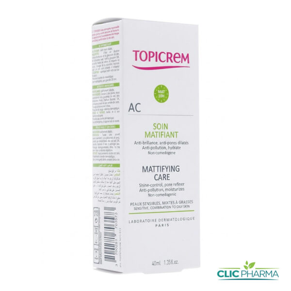 TOPICREM AC SOIN ACTIF MATIFIANT 40ML